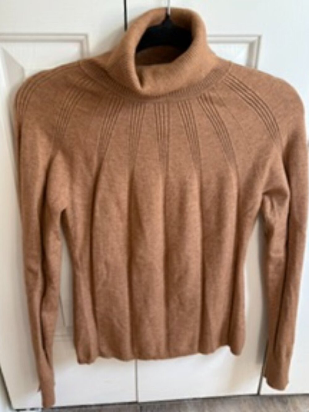 WHBM Tan turtleneck sweater size m